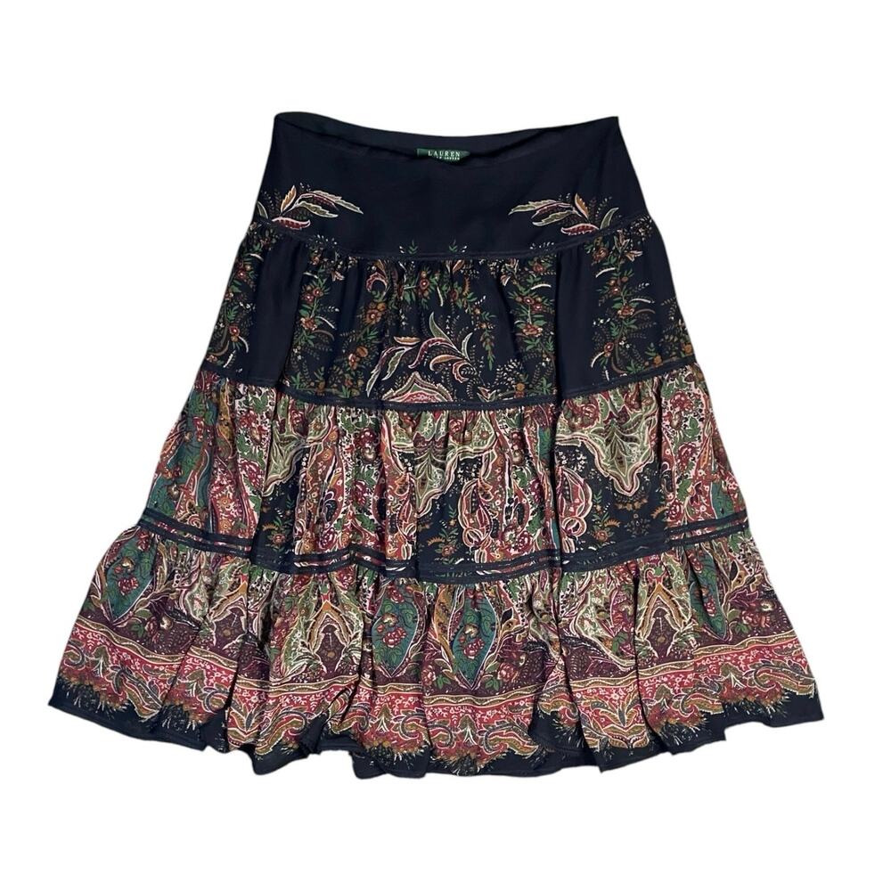 Ralph Lauren | Skirts | Vintage Rlr Ralph Lauren Paisley Floral